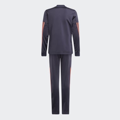 Dievčatá Sportswear modrá Tepláková súprava AEROREADY 3-Stripes Polyester