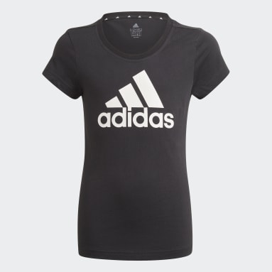 Playera adidas Essentials Negro Niña essentials