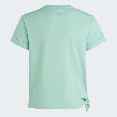 Girls Training Green Dance Knotted Tee
