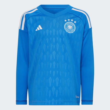 Kinder Fußball DFB Tiro 23 Long Sleeve Torwart Mini-Ausrüstung Blau