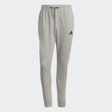 Pantaloni Essentials Single Jersey Tapered Cuff Grigio Uomo Sportswear
