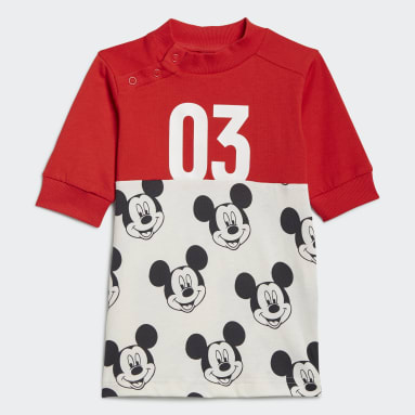 Girls Sportswear Rød Disney Mickey Mouse sommersæt