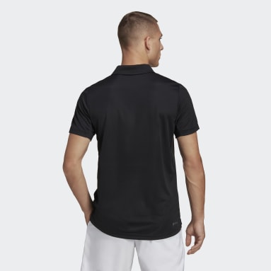 Men Tennis Black HEAT.RDY Tennis Polo Shirt