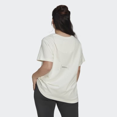Frauen Sportswear T-Shirt – Große Größen Weiß