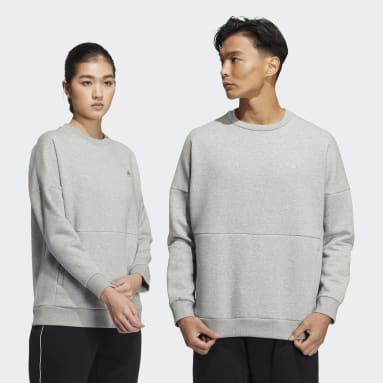 Training Grey 워딩 크루 스웨트셔츠