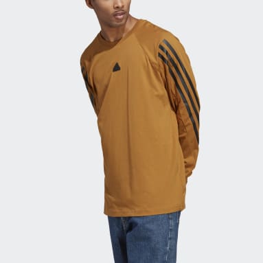 남성 sportswear Brown 퓨쳐 아이콘 3S 긴팔 티