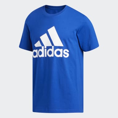 Camiseta Badge of Sport Basic Azul Hombre Sportswear