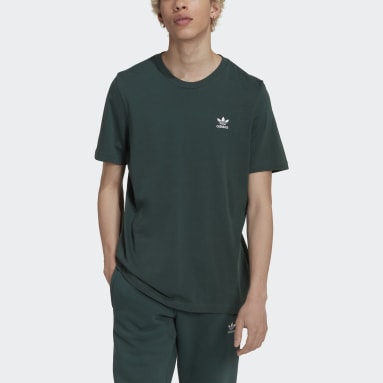 Men Originals Green LOUNGEWEAR ADICOLOR ESSENTIALS TREFOIL T-Shirt