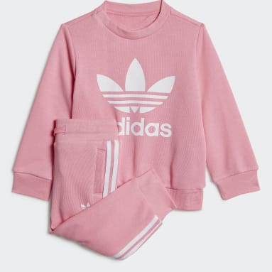 Infant & Toddlers 0-4 Years Originals Pink Crew Sweatshirt Set