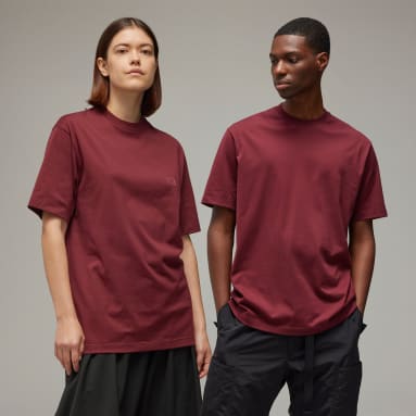 Y-3 Burgundy RELAXED SS TEE