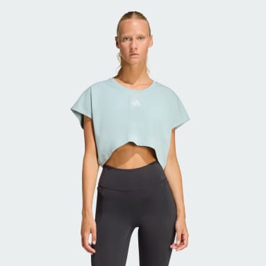 Playera Corta Sin Mangas Power Workout Boxy 3 Franjas