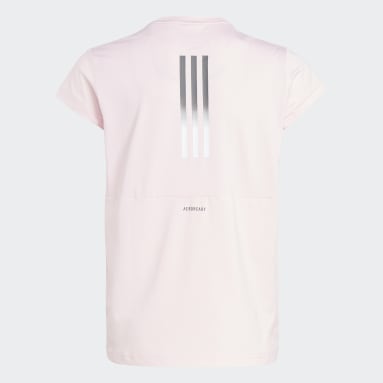 adidas T-shirt AEROREADY 3-Stripes Rose Filles Fitness Et Training