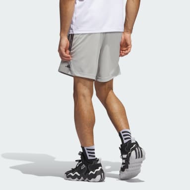 Shorts Basquete Legends 3-Stripes Cinza Homem Basquete