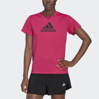 Camiseta Primeblue Designed 2 Move Logo Sport Rosa Mujer Training