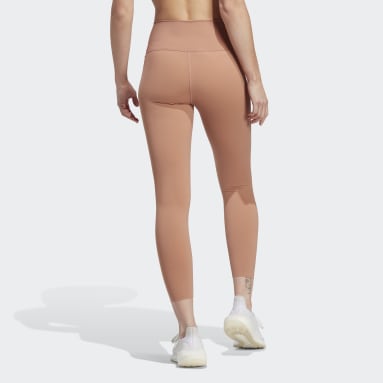 Women Gym & Training Brown Opt 트레이닝 럭스 7/8 레깅스