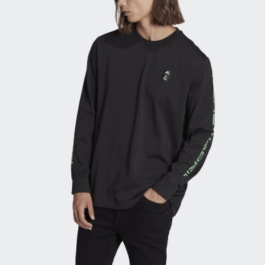 T-shirt à manches longues Real Madrid Tiro 21 Lifestyler Noir Hommes Football