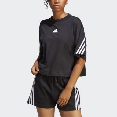 T-shirt Future Icons 3-Stripes Nero Donna Sportswear