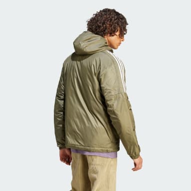 Men's Essentials Green Essentials Insulated Hooded Jacket