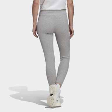 Mallas 7/8 Adicolor Essentials+ Ribbed Gris Mujer Originals