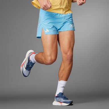 Men's Running Blue Boston Marathon 2024 Adizero Running Split Shorts