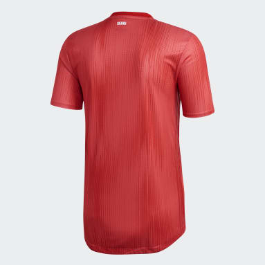 Camiseta tercera equipación Real Madrid Rojo Hombre Fútbol