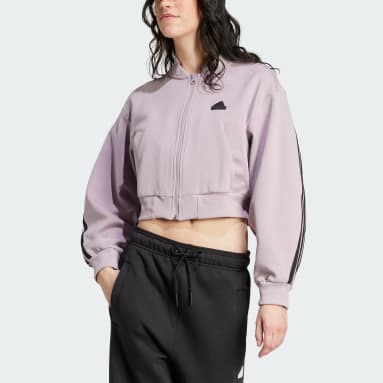 Women Sportswear Purple Future Icons 3-Stripes Bomber Jacket