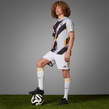 Camisa Pré-Jogo Real Madrid Cinza Homem Futebol