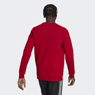 Men Originals Red Ajax Amsterdam Essentials Trefoil Sweatshirt