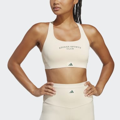 Reggiseno sportivo Sports Club Medium-Support Beige Donna Fitness & Training