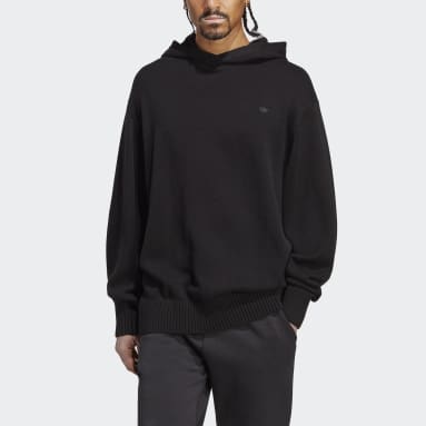 Sweat-shirt à capuche en maille Premium Essentials noir Hommes Originals
