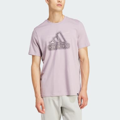 Men Sportswear Purple Growth Badge Graphic Tee