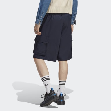Men Originals Blue adidas RIFTA City Boy Cargo Shorts (Gender Neutral)