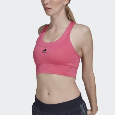 Ženy Cvičení A Trénink růžová Podprsenka Running Medium-Support Pocket