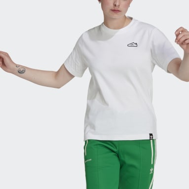 Camiseta Embroidery Blanco Mujer Originals