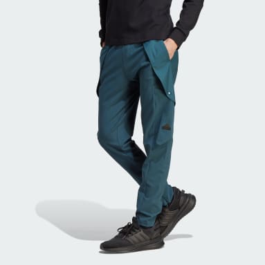 Men Sportswear Turquoise City Escape Cargo Pants
