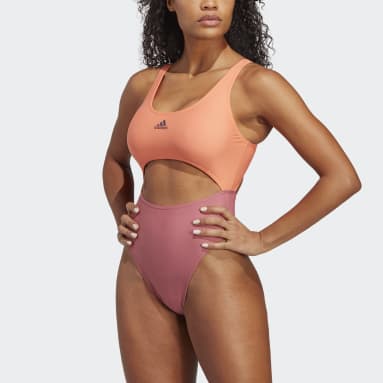 Γυναίκες Sportswear Πορτοκαλί Colorblock Swimsuit