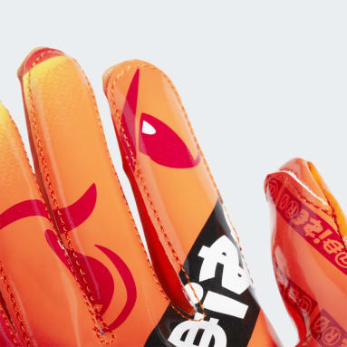 Men's Football Orange Adizero Big Mood Cursing Gloves