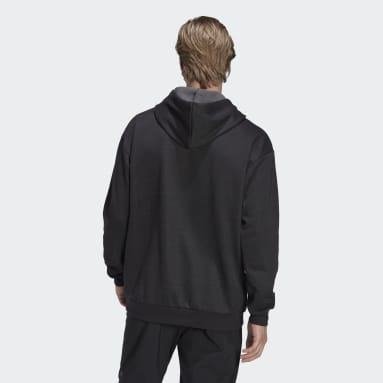 Casaco com Capuz em Fleece AlphaStrength Preto Homem Ginásio E Treino