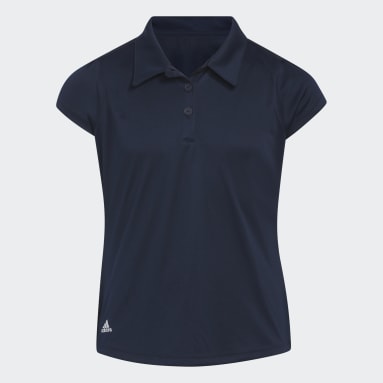 Youth 8-16 Years Golf Blue Performance Primegreen Polo Shirt