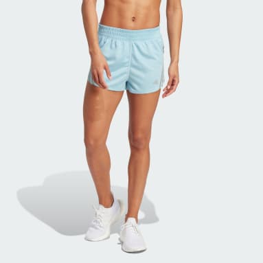 Women Running Blue Run Icons 3-Stripes Low Carbon Running Shorts