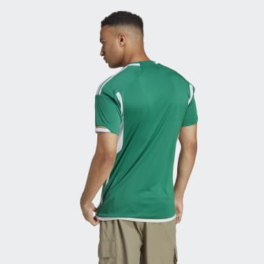 Camiseta segunda equipación Argelia 22 Verde Hombre Fútbol