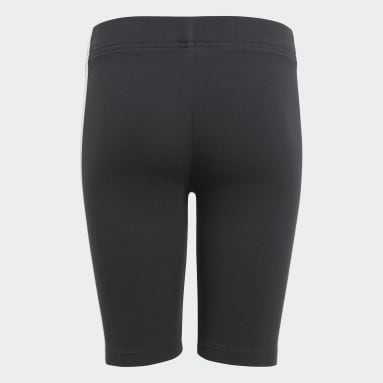 Short Essentials 3-Rayas Negro Niña Sportswear