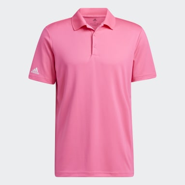 Men Golf Pink Performance Primegreen Polo Shirt