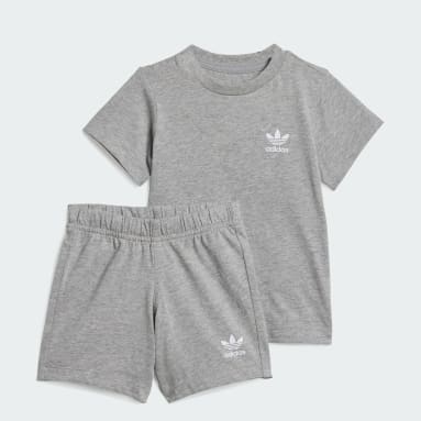 Infant & Toddler Sportswear Grey Adicolor Shorts and Tee Set