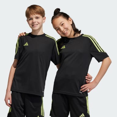Kinder Fußball Tiro 23 Club Trainingstrikot Schwarz