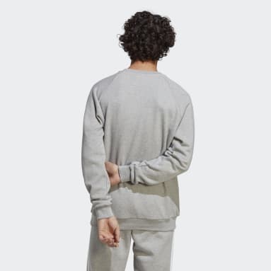 Muži Originals Siva Mikina Adicolor Classics Trefoil Crewneck