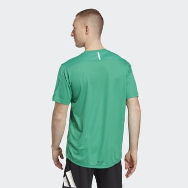 T-shirt Workout Base vert Hommes Entraînement