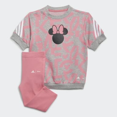 เด็กผู้หญิง Sportswear สีเทา ชุด adidas x Disney Minnie Mouse สำหรับหน้าร้อน