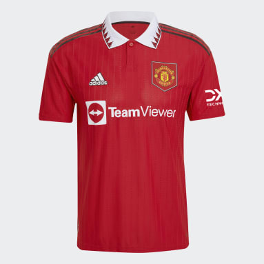 Men Football Red Manchester United 22/23 Home Authentic Jersey