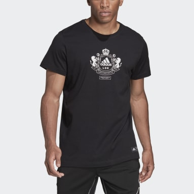 T-shirt Blank Nero Uomo Fitness & Training